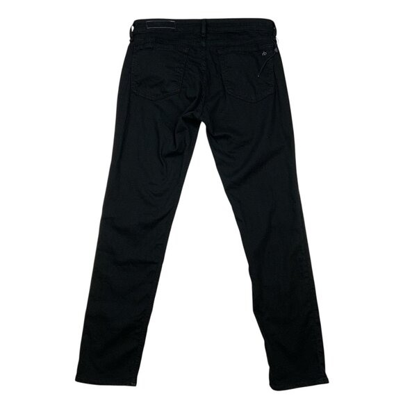Rag And Bone Womens Dre Low Rise Slim Boyfriend Jean 28 Black Zip Fly Fall - Picture 2 of 14